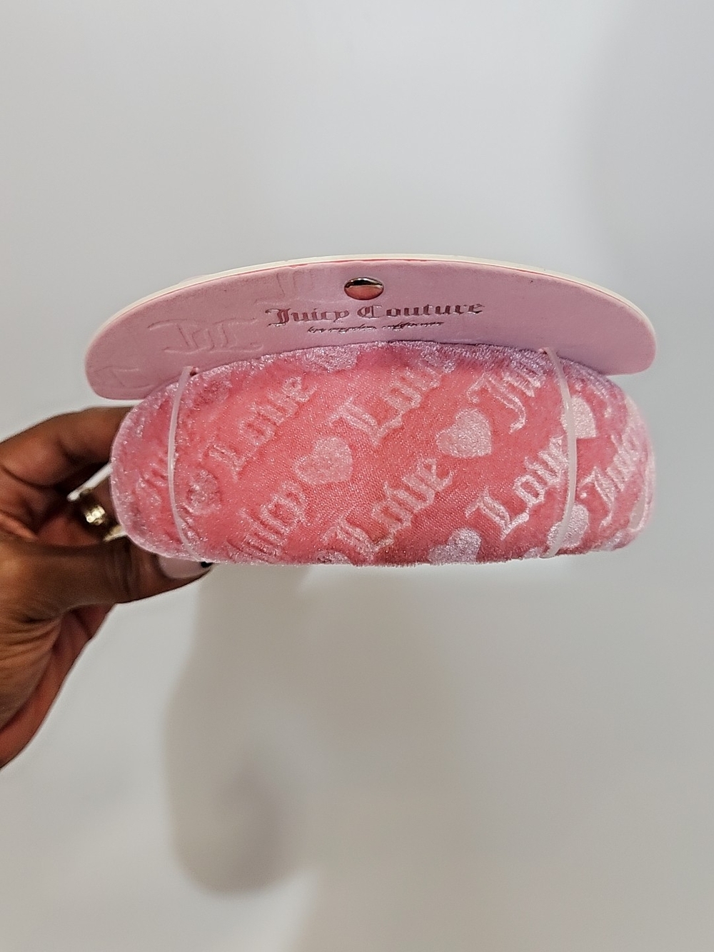 Juicy Couture Pink Plush 'Love'‎ Headband